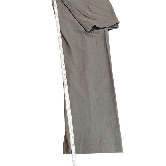 Eileen Fisher Pull On Wide Leg Pant Elastic Waist Mid Rise Stretch Gray Womens M - Picture 8 of 8